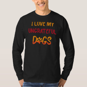 Camiseta Mascota Animales que amo a mis ingratos perros gra