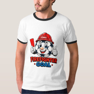 Camiseta Mascota Árbitro de Fútbol Bombero
