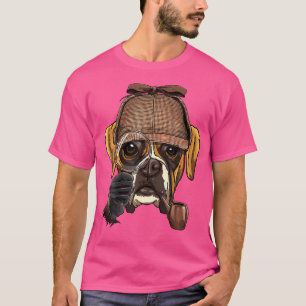 Camiseta Mascota Boxer de investigación de espionaje detect