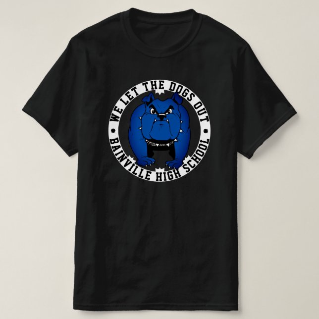 Camiseta Mascota bulldog Dejamos Que Los Perros Salieran De (Diseño del anverso)