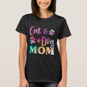 Camiseta Mascota Cat Dog Mom Shirt Para Mujeres