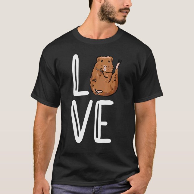 Camiseta Mascota Cavy Animal, propietario de cerdo de una g (Anverso)