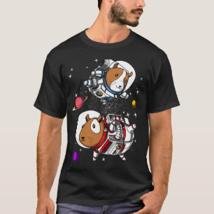 Camiseta Mascota cósmico del Cavy de los astronautas de lo