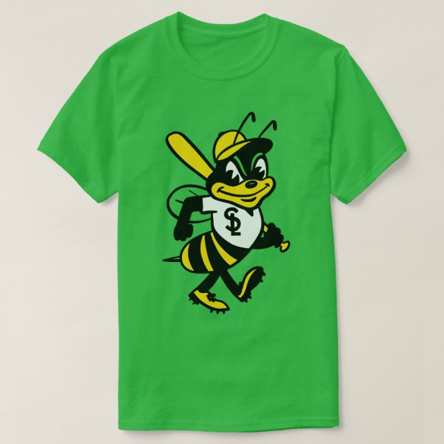 Camiseta Mascota de abejas retro de Salt Lake (Diseño del anverso)