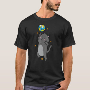 Camiseta Mascota de afición deportiva de voleibol para gato