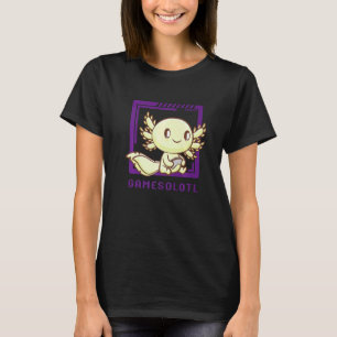 Camiseta Mascota de ajolote amarillo de juego Ambystoma Mex