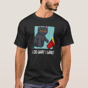 Camiseta Mascota de amor para gato negro propietario de der