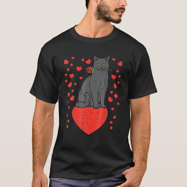 Camiseta Mascota de animales Día de San Valentín de corazon (Anverso)