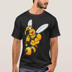 Camiseta Mascota de avispones triturada enojada