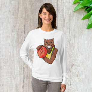 Camiseta Mascota de baloncesto Fierce Wildcat