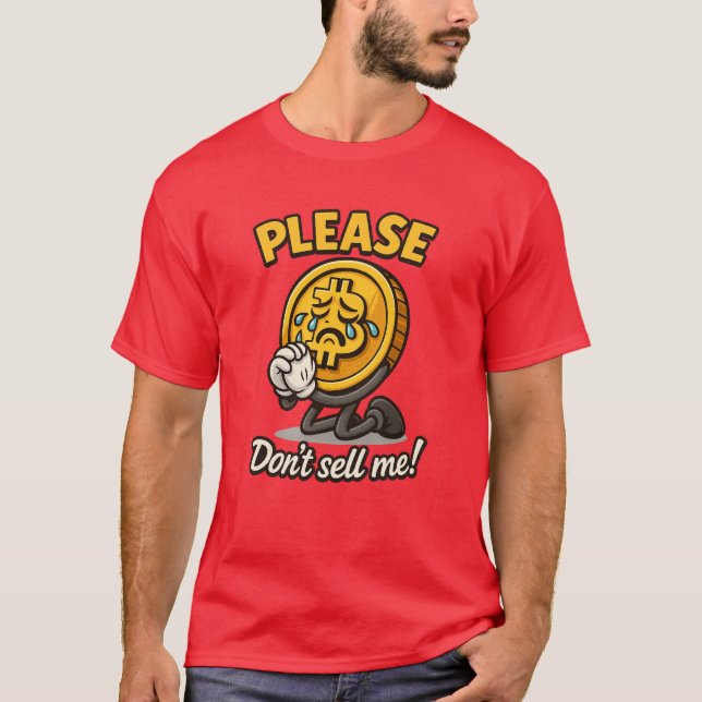 Camiseta Mascota de Bitcoin que lidera - Personalizado de c (Anverso)