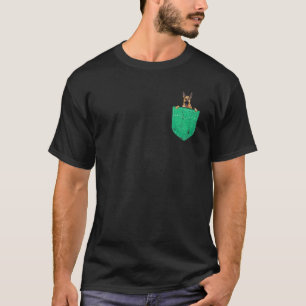 Camiseta Mascota de bolsillo Padres Perro Animal Cute Pasto