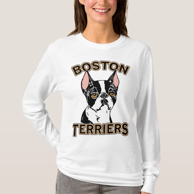 Camiseta Mascota de Boston Terriers (Anverso)