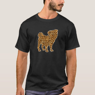 Camiseta Mascota de bulldog Chicas de leopardo de impresión