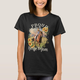 Camiseta Mascota de caballo personalizado Foto Texto Acento