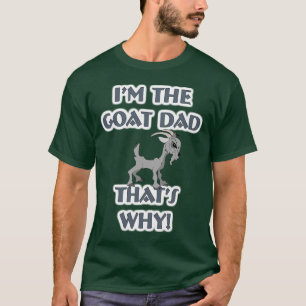 Camiseta Mascota de cabra Granja animal Cabra Papá Marido