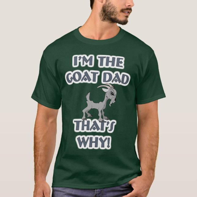 Camiseta Mascota de cabra Granja animal Cabra Papá Marido (Anverso)