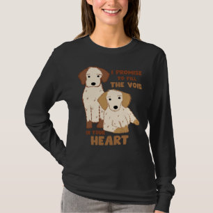 Camiseta Mascota de cangrejo Raza de perro Promesa marrón R