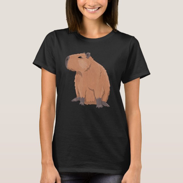 Camiseta Mascota de Capibara Cute animal Capybaras Zoo Rode (Anverso)