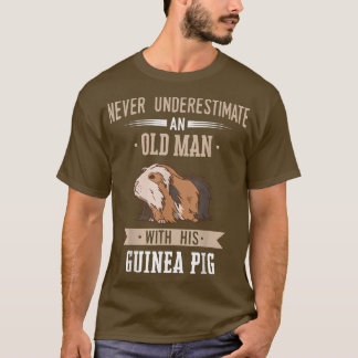 Camiseta Mascota de Cerdo de Guinea Peruano Sheba viejo