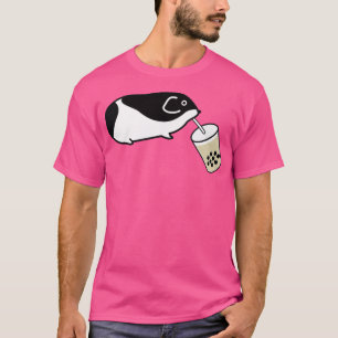 Camiseta Mascota de cerdo guineano bebe té de leche de burb