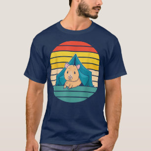 Camiseta Mascota de cerdo guineano de camping