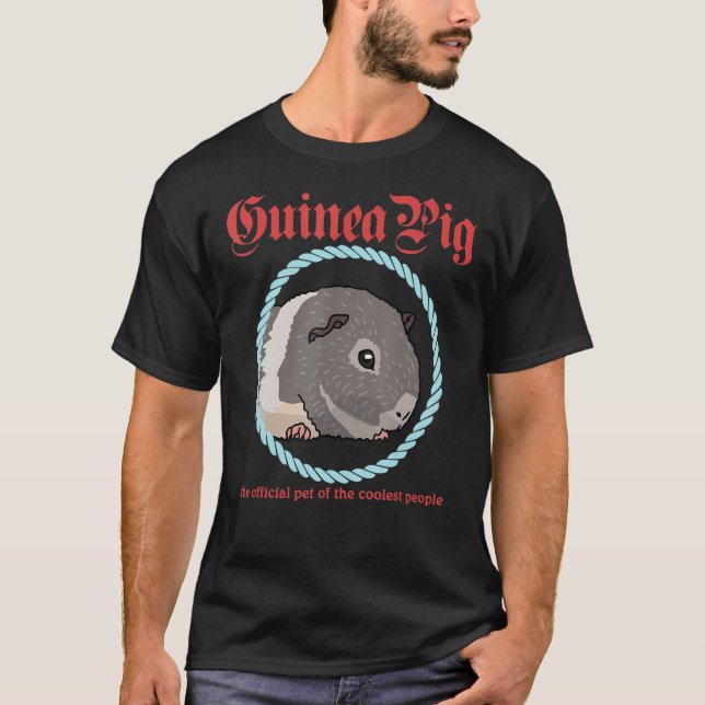 Camiseta Mascota De Cerdo Guineano Del Dueño Más Coolado, G (Anverso)