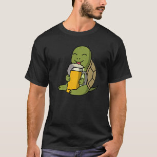Camiseta Mascota de cerveza de bebida de Tortoise