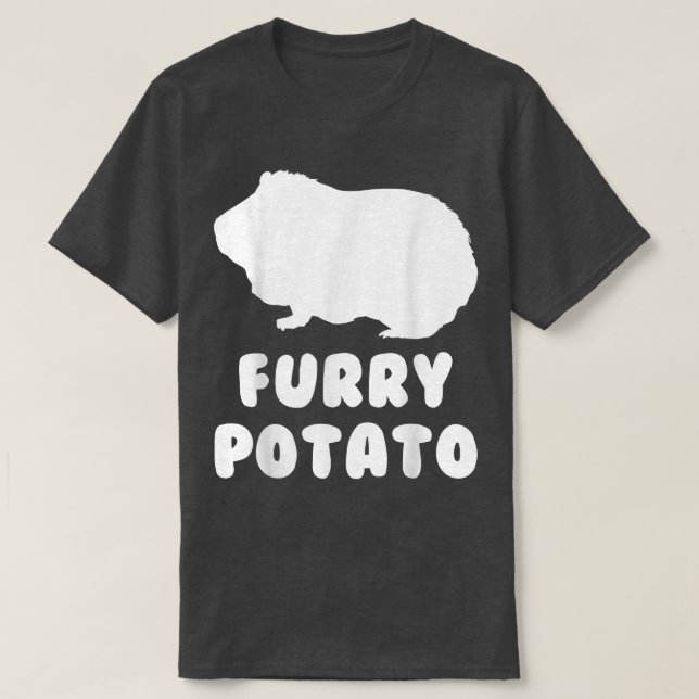 Camiseta Mascota de citas divertidas de Furry Potato Guinea (Diseño del anverso)