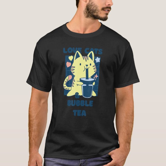 Camiseta Mascota de comida asiática japonesa de amor Té de  (Anverso)
