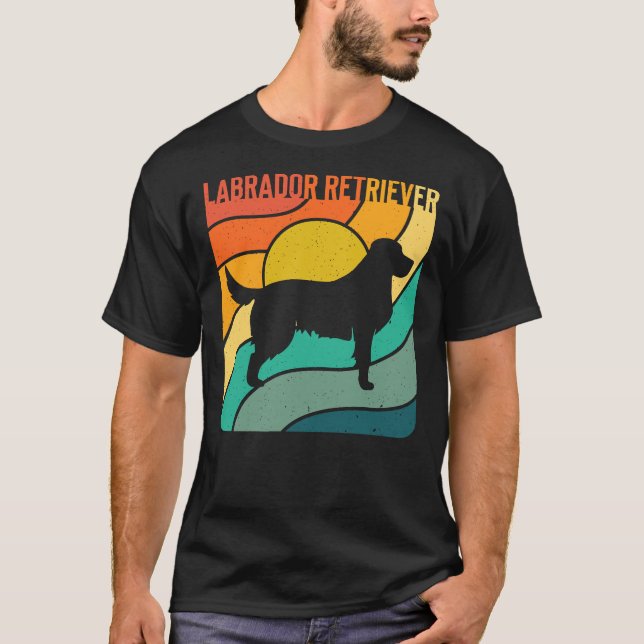 Camiseta Mascota de cosecha de perros de Labrador (Anverso)