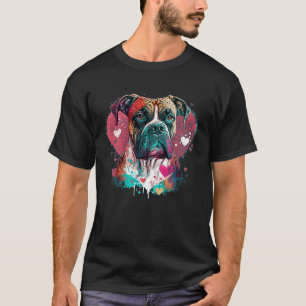 Camiseta Mascota de Día de San Valentín de perro de Cute Bo