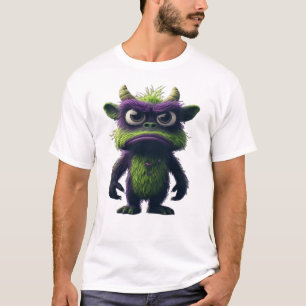Camiseta Mascota de dibujos animados de monstruo gruñón lin