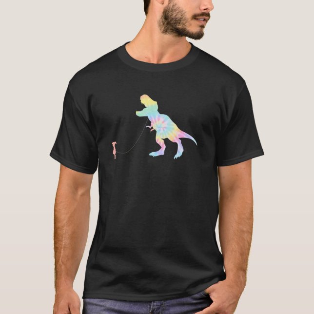 Camiseta Mascota De Dinosaurio De Tye Rex En Una Enseñanza  (Anverso)