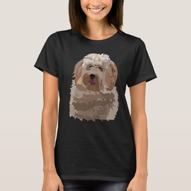 Camiseta Mascota de Dog Labradoodle (Anverso)