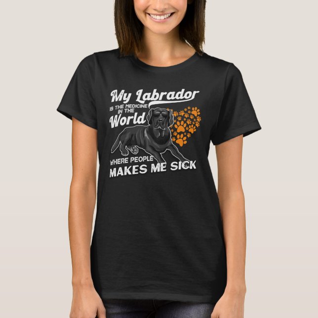 Camiseta Mascota de dueños de perros cachorros perro labrad (Anverso)