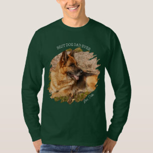Camiseta Mascota de foto de mejor perro papá Personalizado 