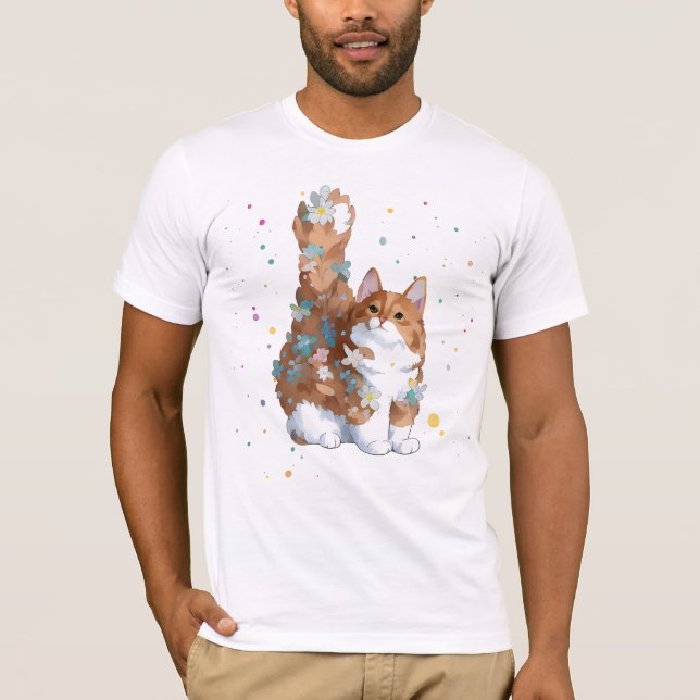 Camiseta Mascota de gato kitsch (Anverso)
