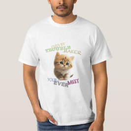 Camiseta Mascota de gato Menor problema hacedor de adorable