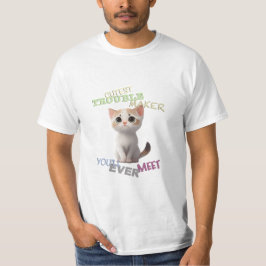 Camiseta Mascota de gato Menor problema hacedor de adorable