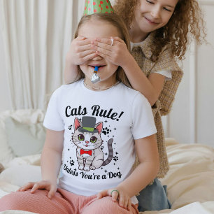 Camiseta Mascota de gatos curiosos y personalizados Chicas 