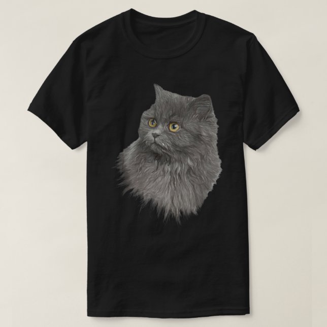 Camiseta Mascota De Gatos Persa, Diseño Novela Para Gatitos (Diseño del anverso)
