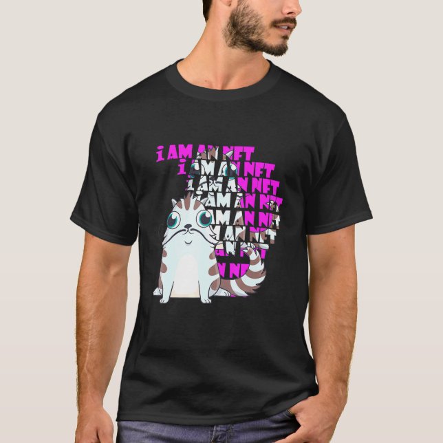 Camiseta Mascota De Gatos Soy Una Criptodivisa De Nft Block (Anverso)