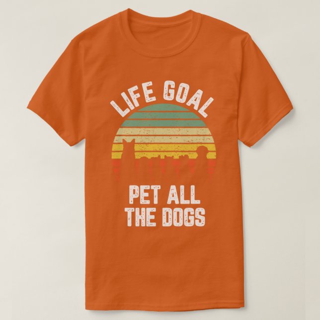 Camiseta Mascota De Gol De Vida Todos Los Perros Divertidos (Diseño del anverso)