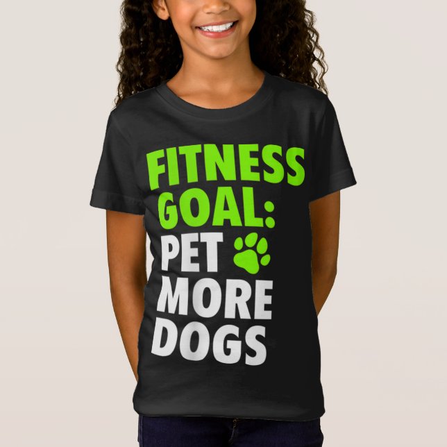Camiseta Mascota de Gol Fitness más perros - Amor divertido (Anverso)