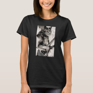 Camiseta Mascota de guitarra gato amigo gato amor Natura