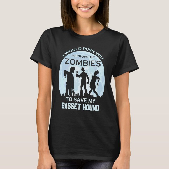 Camiseta Mascota de Halloween Basset Hound (Anverso)