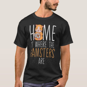 Camiseta Mascota de Hamster Animal Cute Cages Ball Wheel Fo