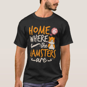Camiseta Mascota de Hamster Animal Cute Cages Ball Wheel Fo