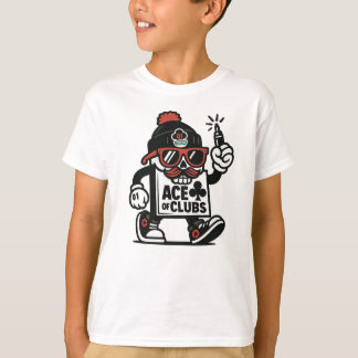 Camiseta Mascota de la calle Ace Clubs — Tripulación de Pok